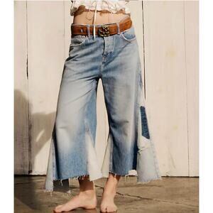 Free People Light Blue Flare Jeans